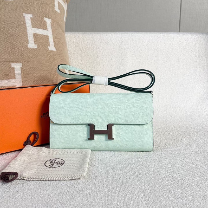 Hermes Constance康康togo 氣泡綠銀扣20.5*12*3 全新閒置配件塵袋盒子-2