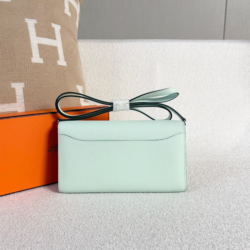 Hermes Constance康康togo 氣泡綠銀扣20.5*12*3 全新閒置配件塵袋盒子-6