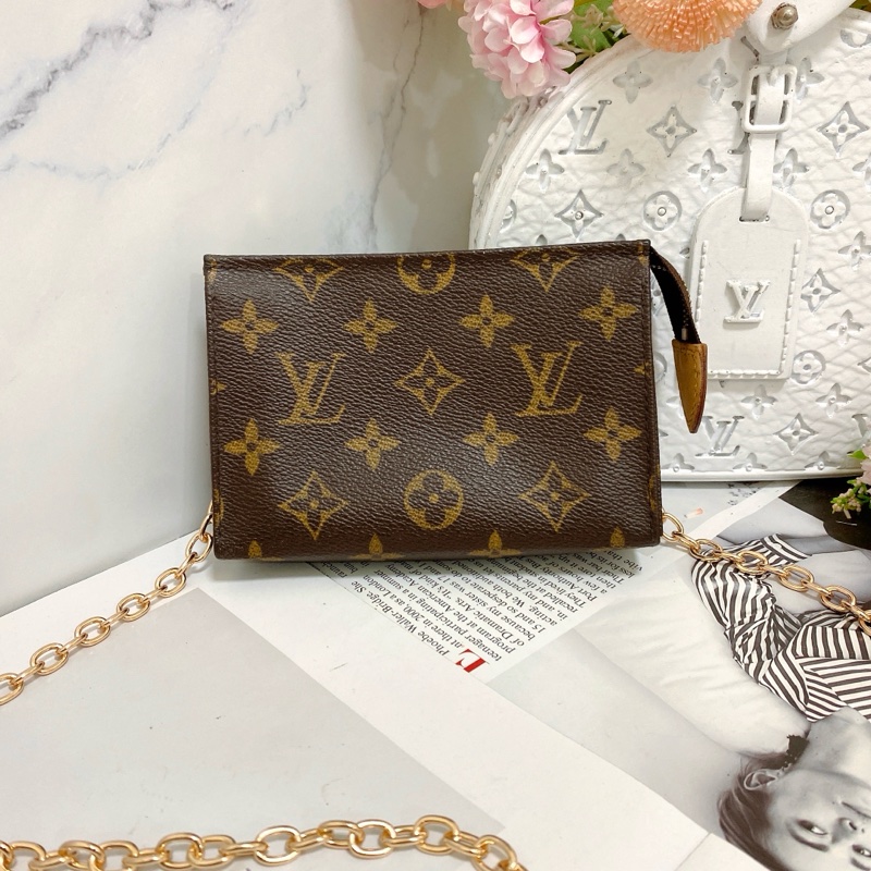 LV M47546 15老花洗漱包鏈條包🏅-3