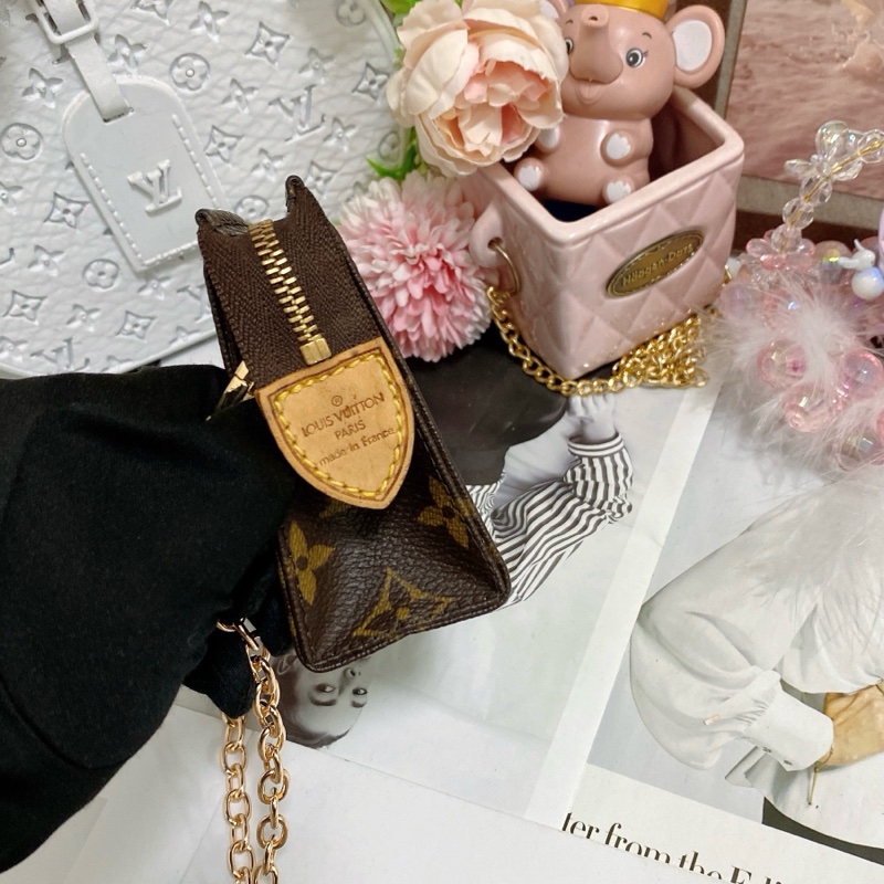 LV M47546 15老花洗漱包鏈條包🏅-9