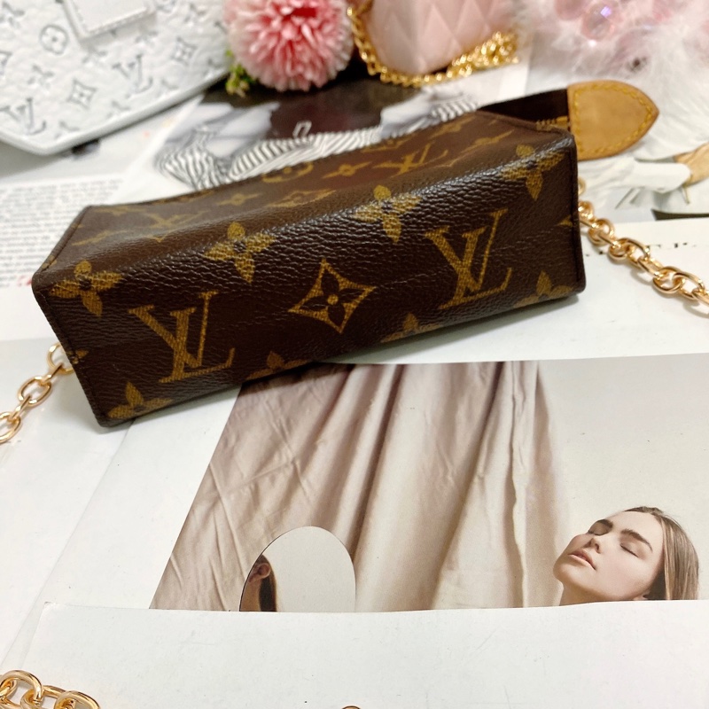 LV M47546 15老花洗漱包鏈條包🏅-13