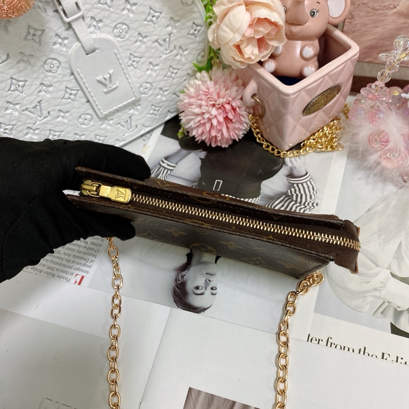 LV M47546 15老花洗漱包鏈條包🏅-18