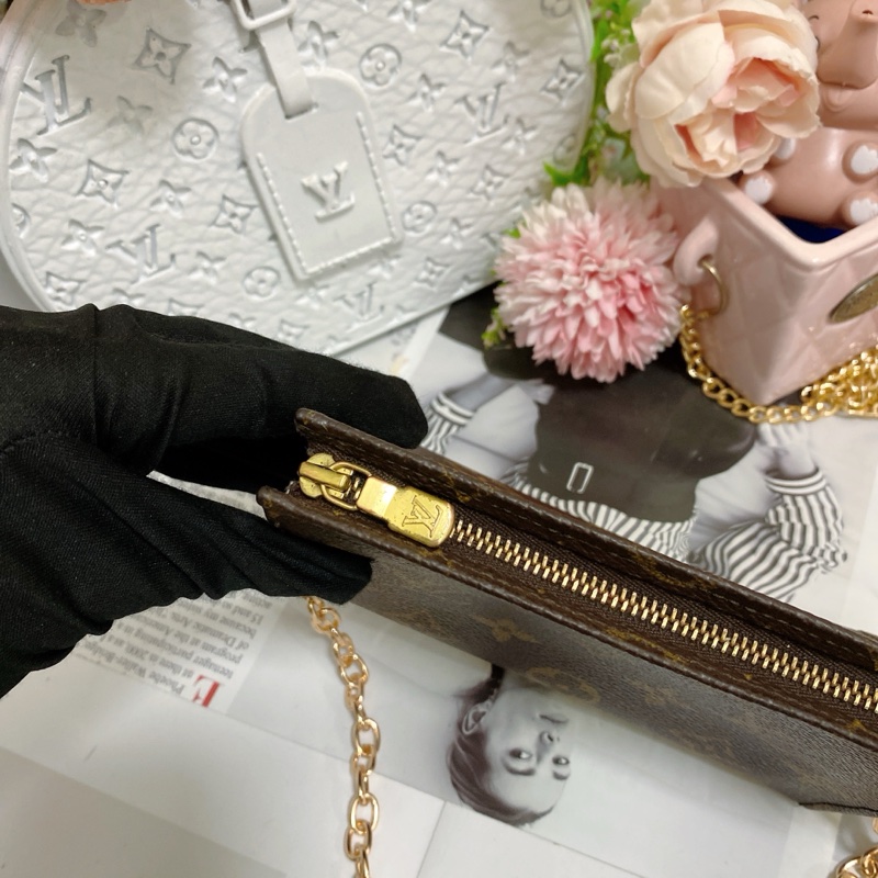 LV M47546 15老花洗漱包鏈條包🏅-19