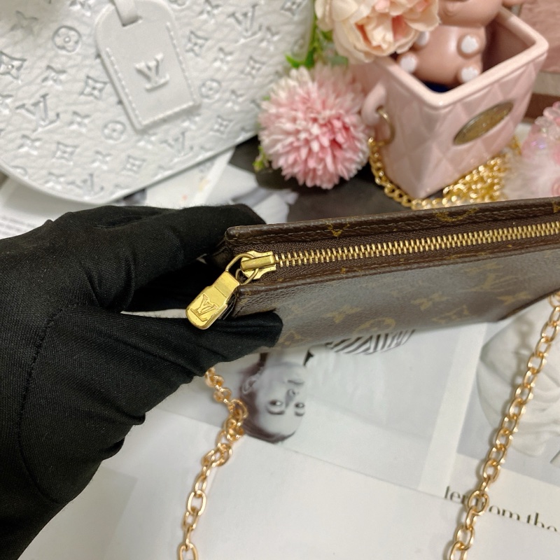 LV M47546 15老花洗漱包鏈條包🏅-20