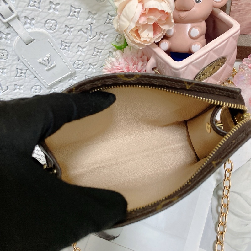 LV M47546 15老花洗漱包鏈條包🏅-22