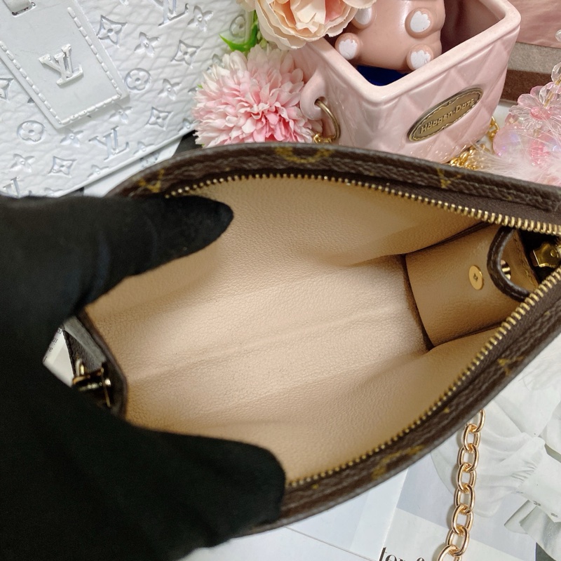 LV M47546 15老花洗漱包鏈條包🏅-25