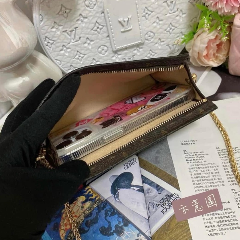 LV M47546 15老花洗漱包鏈條包🏅-32