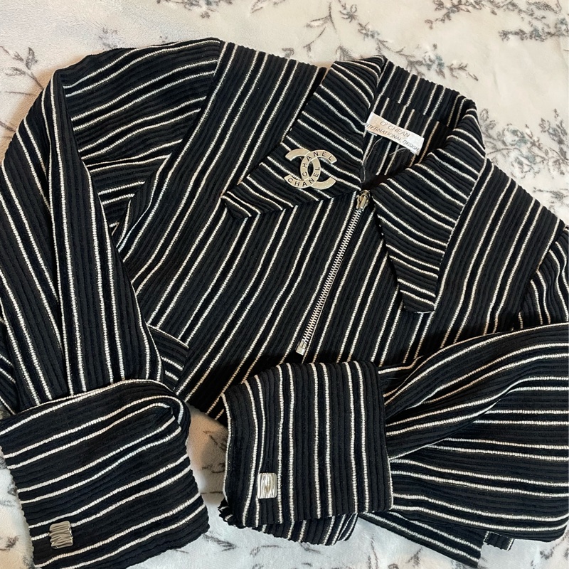 Chanel vintage復古作舊字母胸針-5