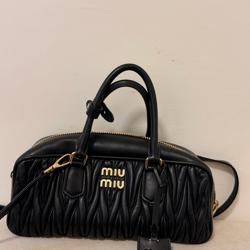 miumiu 保齡球包 黑色(誠可談)-0