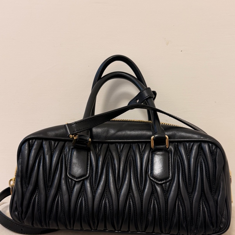 miumiu 保齡球包 黑色(誠可談)-2