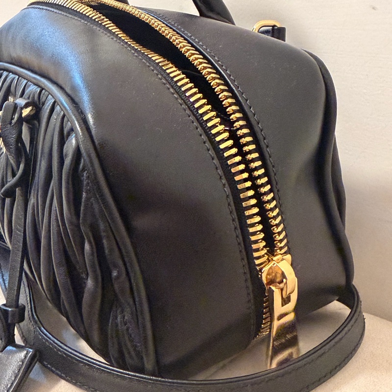 miumiu 保齡球包 黑色(誠可談)-21