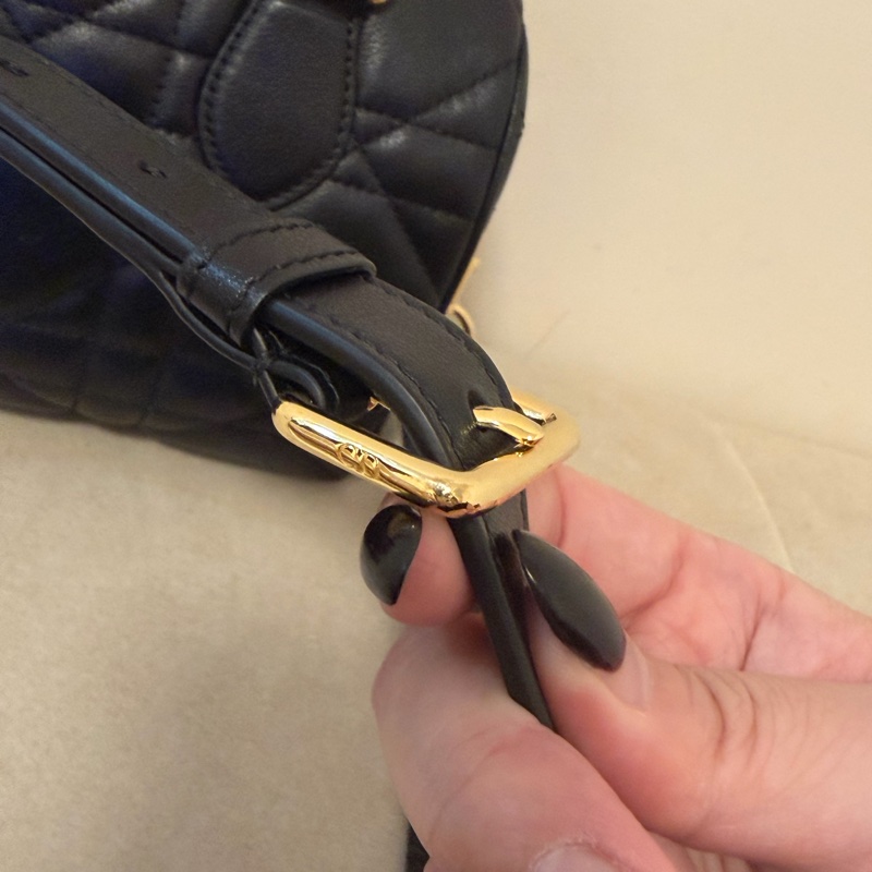 Dior groove 20 black 大藤格紋小牛皮 波士頓包 (誠可談)-11