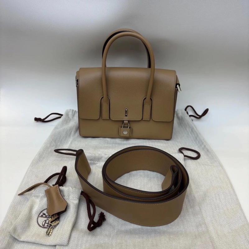 Hermes 愛馬仕NewDrag22 U刻 99 新 芝麻色-0