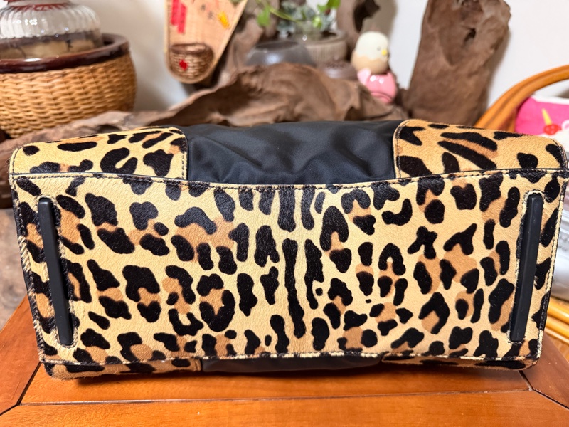 PRADA 手提包拼接珍稀材質/鴕鳥皮/馬毛/（近全新）-9