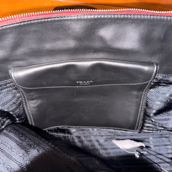 PRADA 手提包拼接珍稀材質/鴕鳥皮/馬毛/（近全新）-10