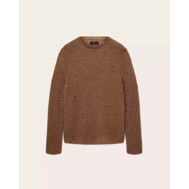 ALLSAINTS EDGIN 羊毛 破壞針織上衣 全新 吊牌未拆 尺寸:L-5