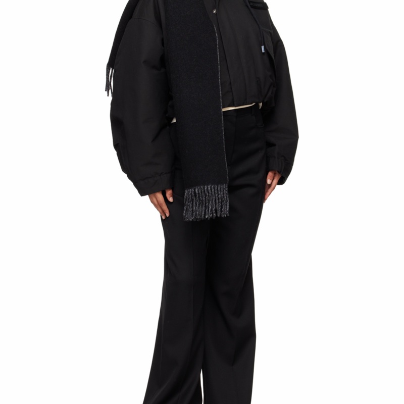 Jacquemus 男女同款 徽標圍巾均碼碼156cm*35cm-2