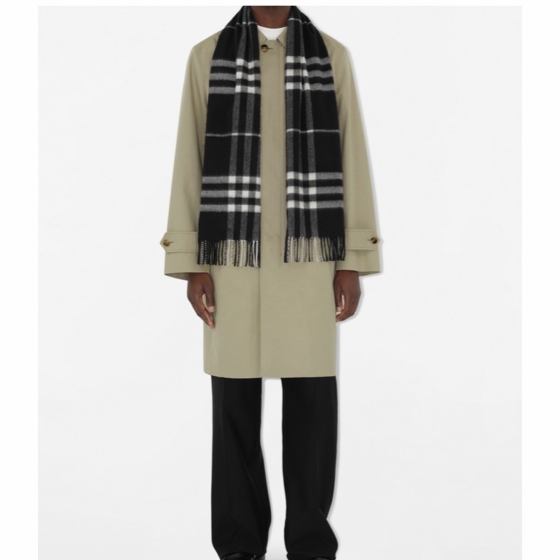 Burberry 男女同款 徽標圍巾均碼碼168cm*30cm-2