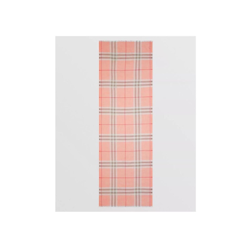 Burberry 女士 輕質格紋圍巾均碼碼長:220cm、寬:70cm-2