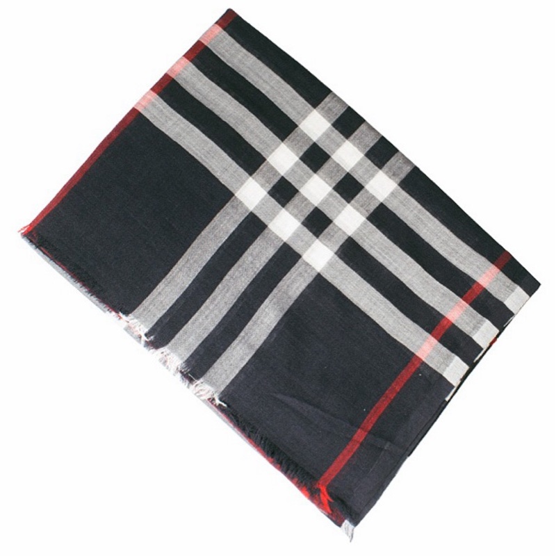 Burberry 男女同款 格紋圍巾均碼碼220cm*70cm-2