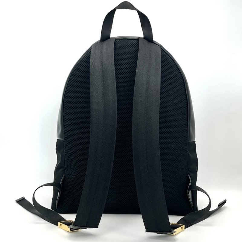 FENDI 小怪獸黑金眼睛後背包 32*40*12 98新-4