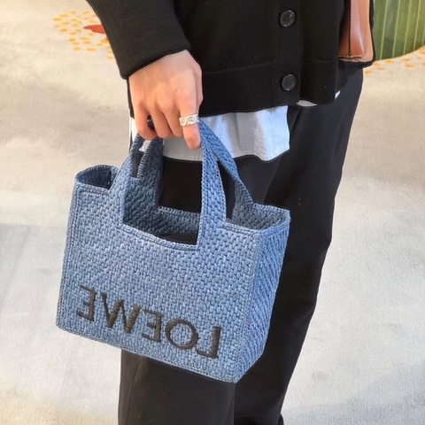 Loewe 草編托特包tote 98新配件塵袋 23*19*10