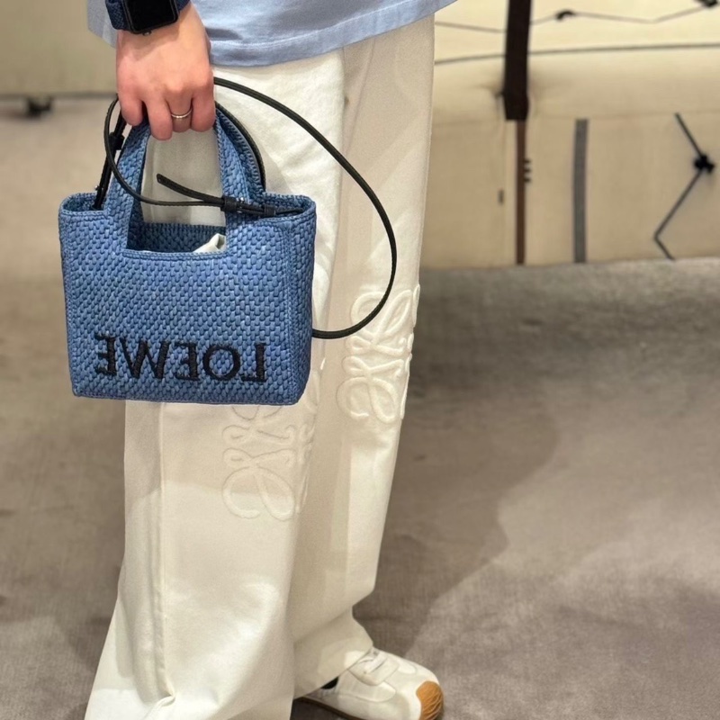 Loewe 草編托特包tote 98新配件塵袋 23*19*10-1