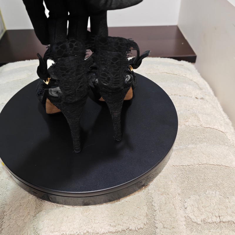 Burberry 黑色蕾絲高跟鞋 eur39-3