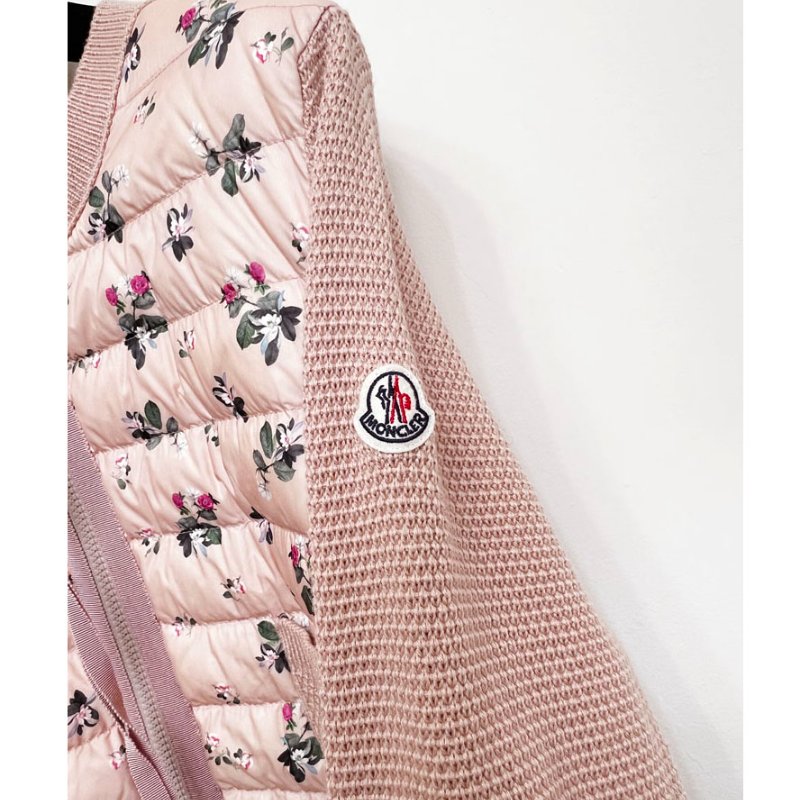 MONCLER 乾燥粉印花針織羽絨外套 XL-5