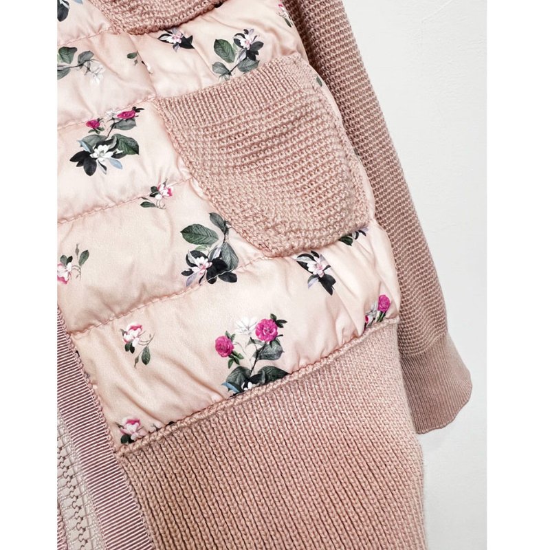 MONCLER 乾燥粉印花針織羽絨外套 XL-7