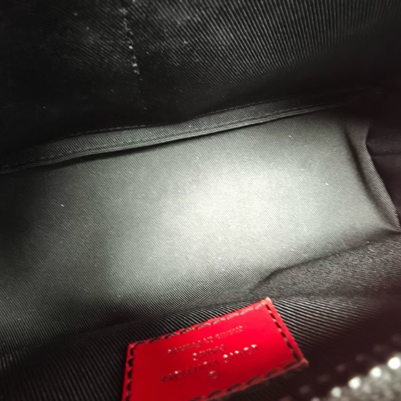 LV SoftTrunk三拼色水波紋盒子包紅黃藍拼色牛皮芯片款25*17*9 98新配件塵袋購證-2