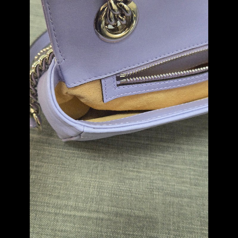 💜 Gucci GG Marmont 馬蒙 26cm 肩背包 斜背包 銀鍊-34