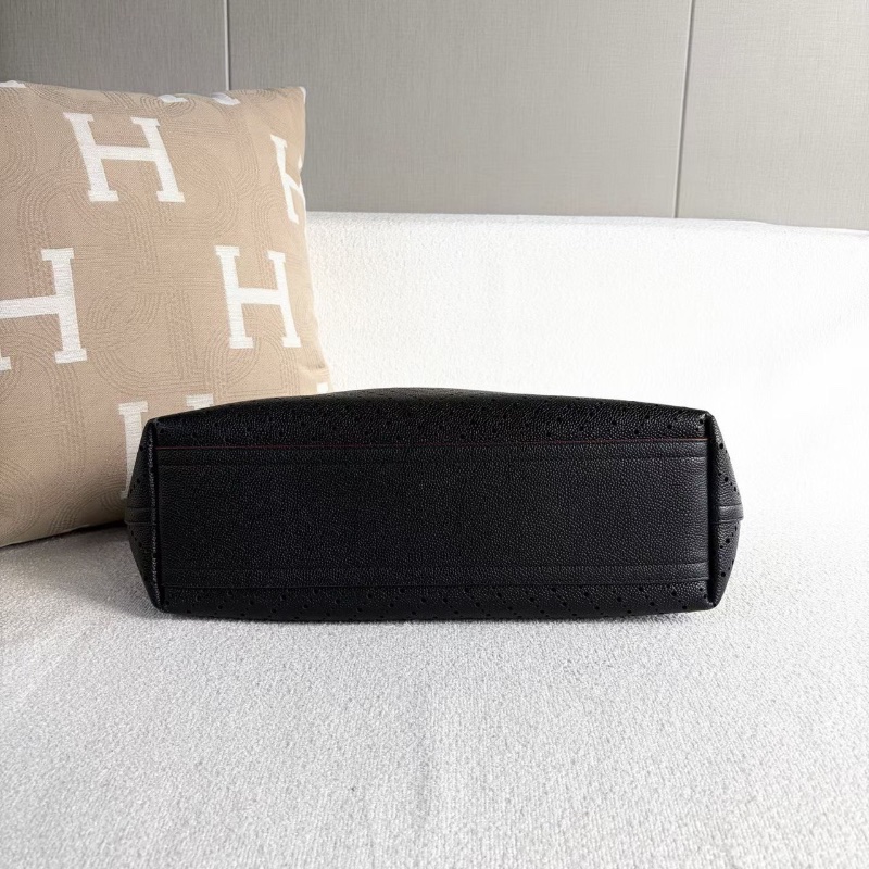 Chanel 鏤空子母購物袋黑色 銀扣 荔枝皮35*28*13 99新配件塵袋保卡-5