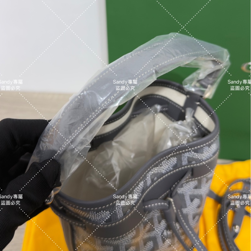 🩶Goyard mini 小水桶 灰色🩶 全新全配-3