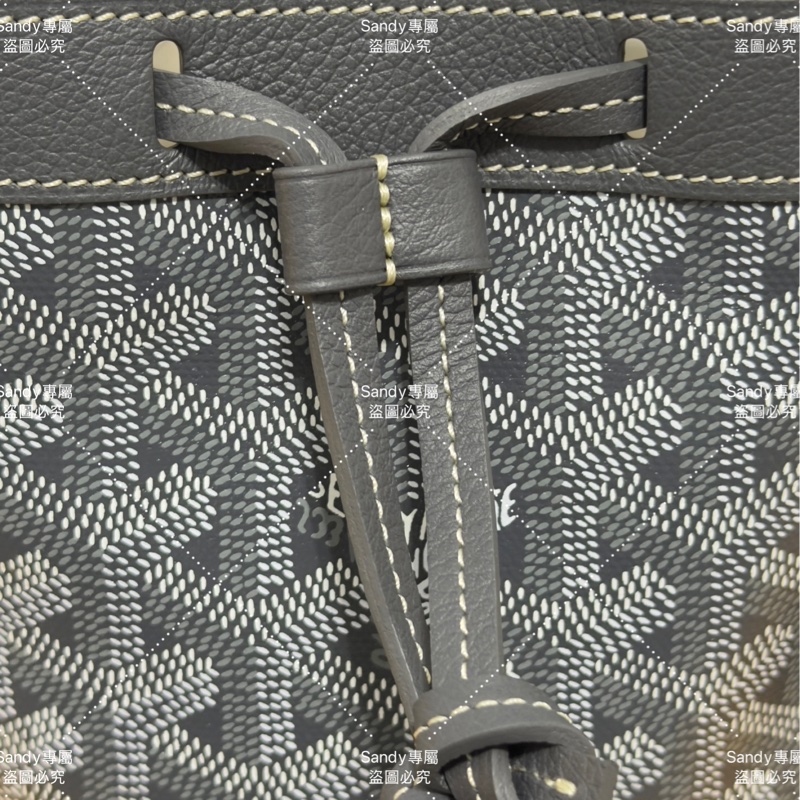 🩶Goyard mini 小水桶 灰色🩶 全新全配-12