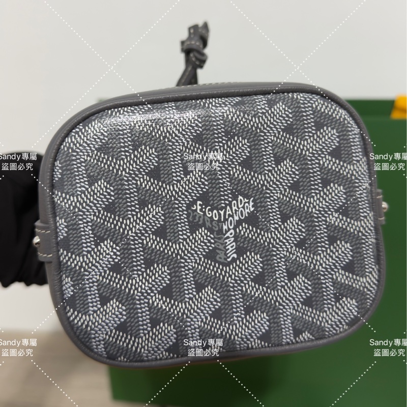🩶Goyard mini 小水桶 灰色🩶 全新全配-27