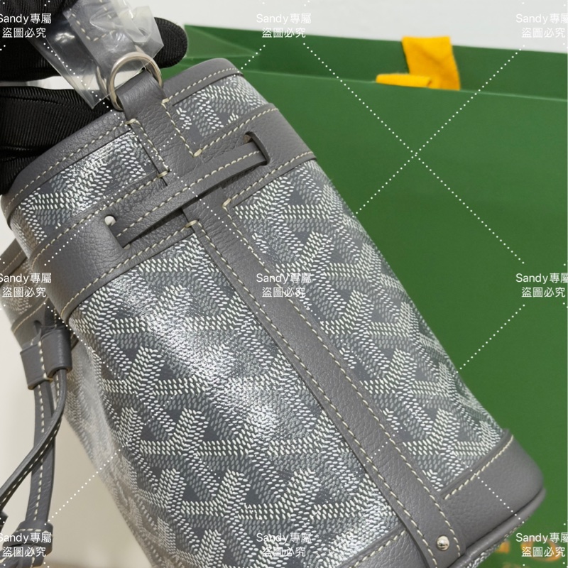 🩶Goyard mini 小水桶 灰色🩶 全新全配-32