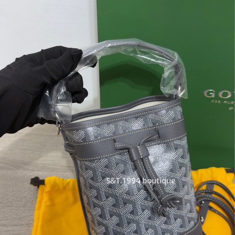 🩶Goyard mini 小水桶 灰色🩶 全新全配-54