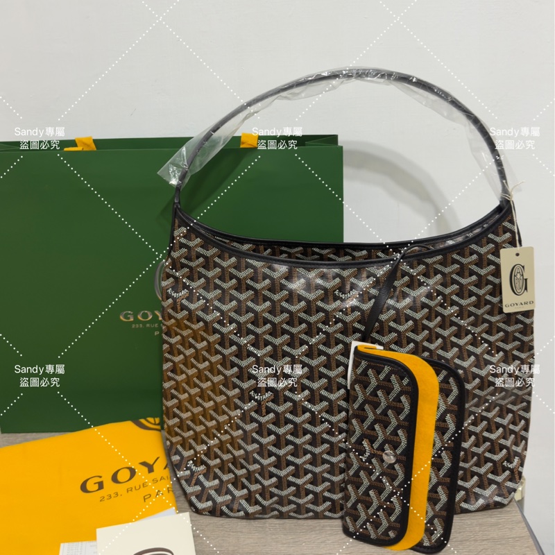 🖤Goyard hobo 黑色 🖤全新全配-0