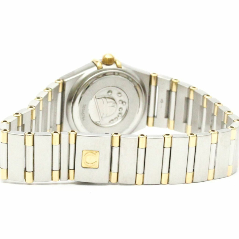 歐米茄星座系列鑽石18K金精鋼腕錶1367.10拋光款-4