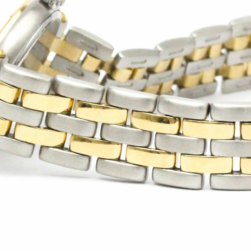 卡地亞 Panthere 圓形 18K 金精鋼石英女錶(拋光)-2