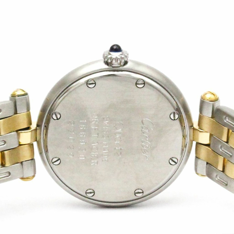 卡地亞 Panthere 圓形 18K 金精鋼石英女錶(拋光)-5