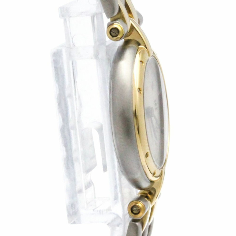 卡地亞 Panthere 圓形 18K 金精鋼石英女錶(拋光)-7