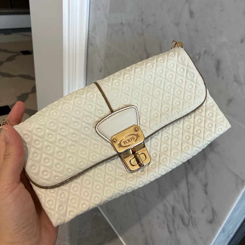TOD’S 白色肩背包/腋下包-10