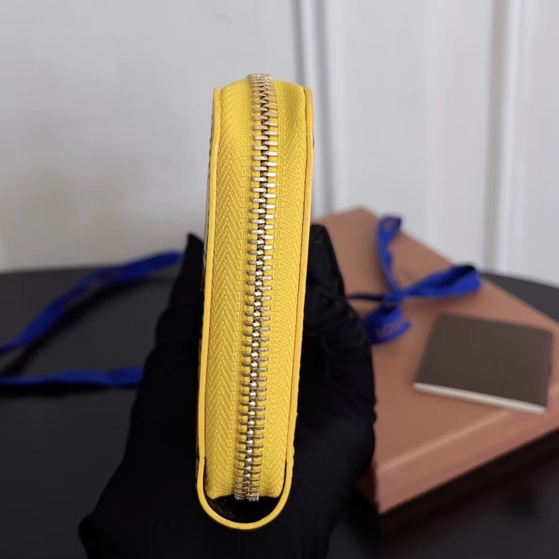 【近新閒置品】Louis Vuitton 路易威登 LV 限量款 波點黃色草間彌生拉鍊款錢包長夾財布聯名收藏經典圓點-5