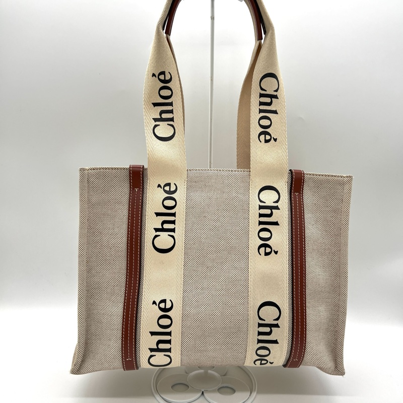🍁Chloe Woody Medium  經典 托特包-0