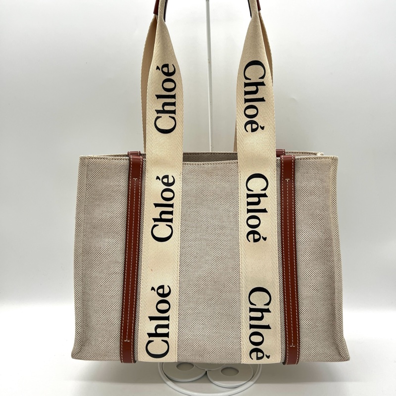 🍁Chloe Woody Medium  經典 托特包-1