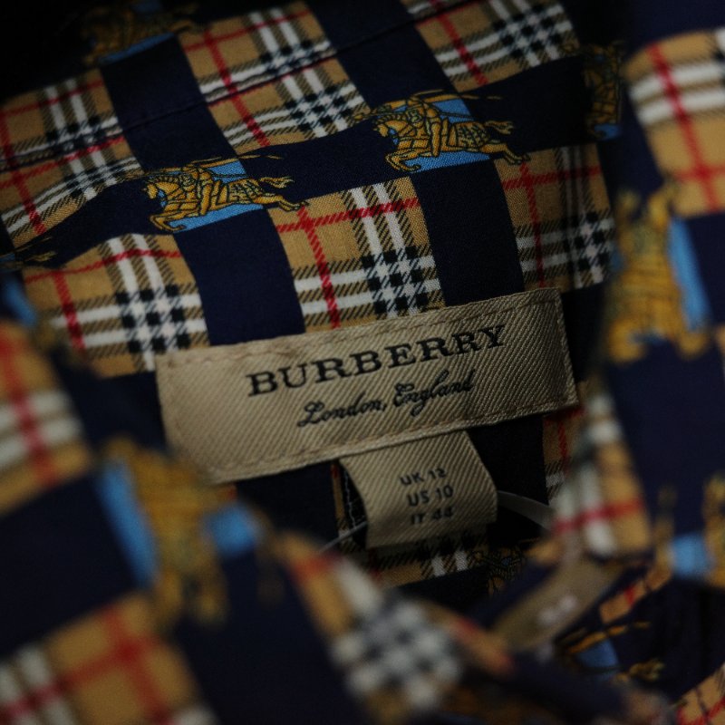 Burberry 巴寶莉 海軍藍 女裝 棉質襯衫-5