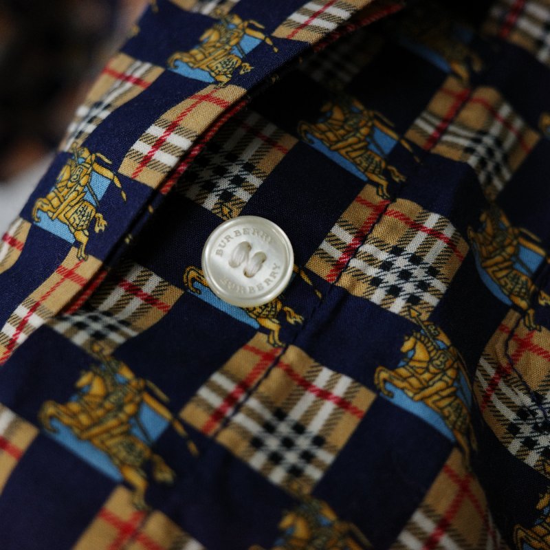Burberry 巴寶莉 海軍藍 女裝 棉質襯衫-8