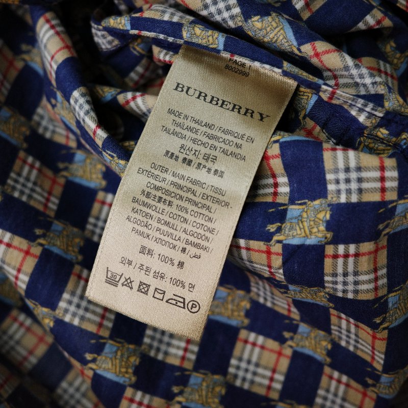 Burberry 巴寶莉 海軍藍 女裝 棉質襯衫-10